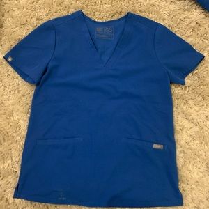 Figs Casma Top Royal Blue